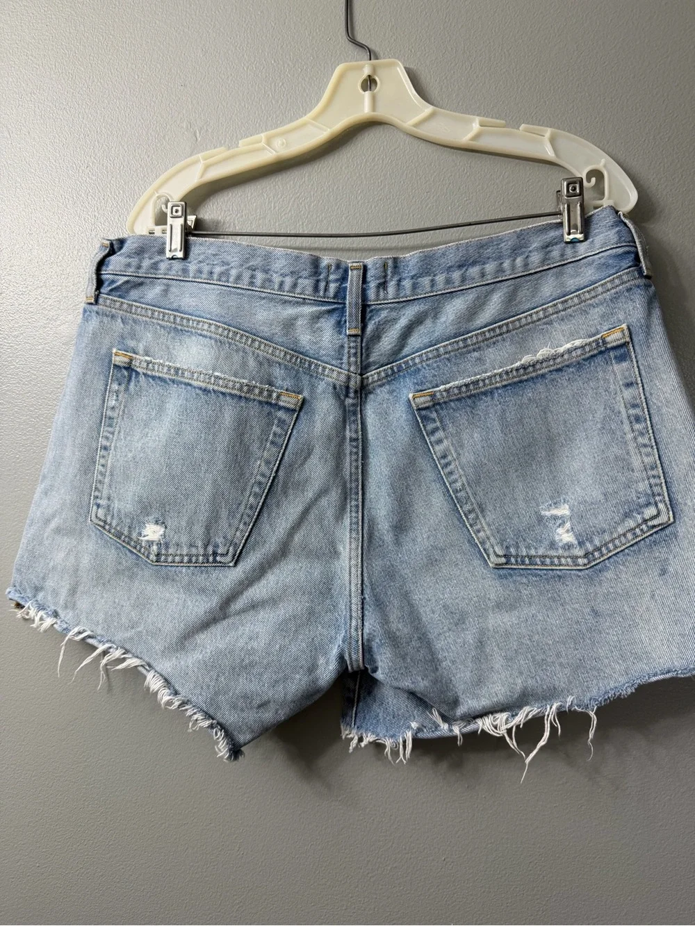 agolde parker long shorts Light Blue Denim Cutoff Shorts 32